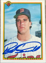 Paul Sorrento Signed 1990 Bowman Tiffany Baseball Card - Minnesota Twins - PastPros