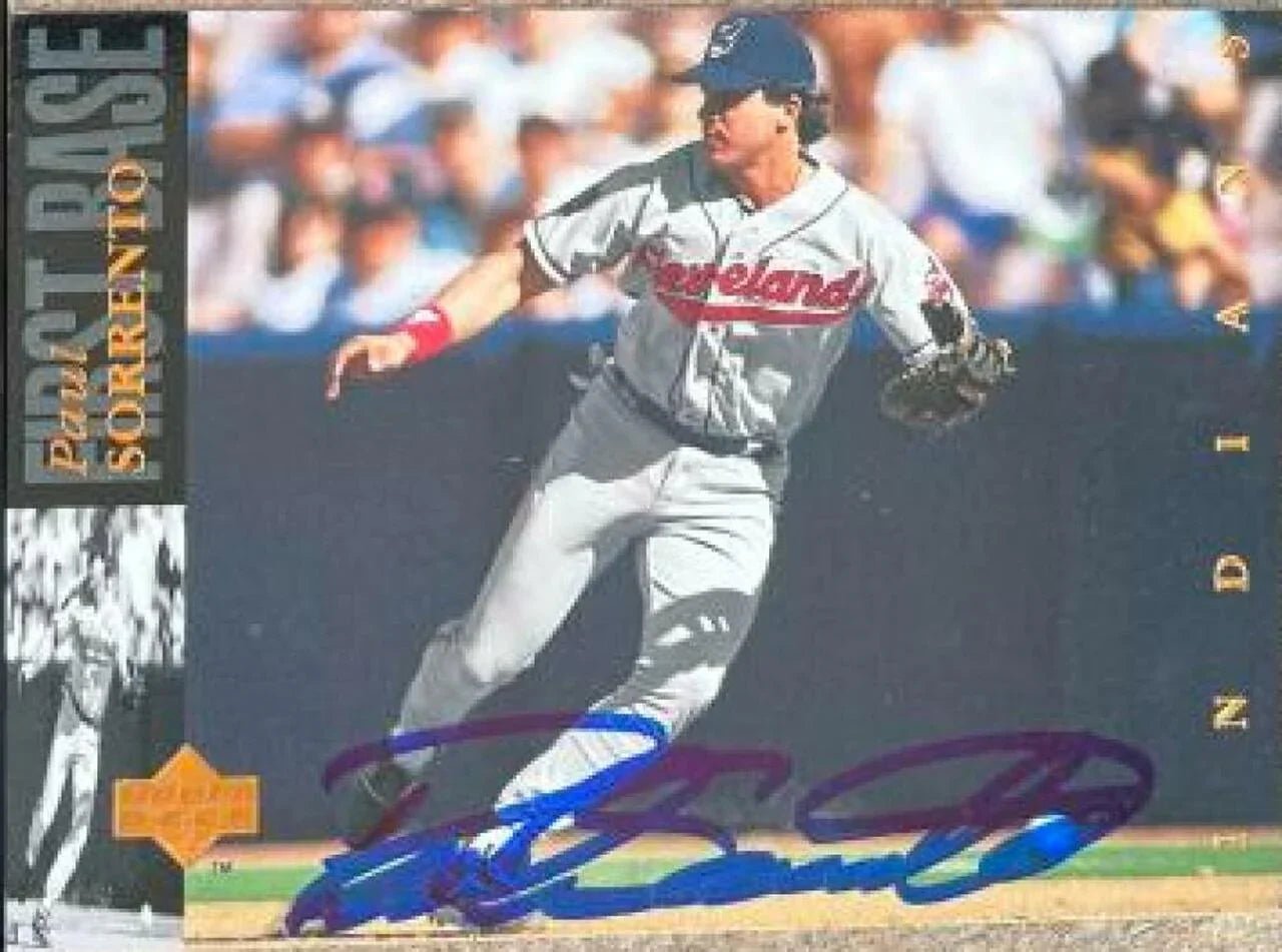 Paul Sorrento Signed 1994 Upper Deck Baseball Card - Cleveland Indians