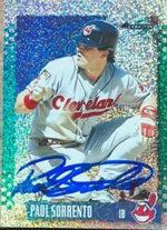 Paul Sorrento Signed 1995 Score Platinum Team Sets Baseball Card - Cleveland Indians