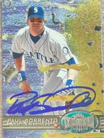 Paul Sorrento Signed 1997 Metal Universe Baseball Card - Seattle Mariners