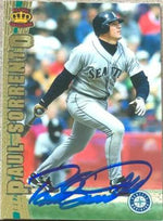 Paul Sorrento Signed 1997 Pacific Crown Collection Baseball Card - Seattle Mariners - PastPros