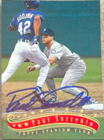 Paul Sorrento Signed 1997 Stadium Club Baseball Card - Seattle Mariners - PastPros
