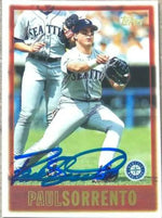 Paul Sorrento Signed 1997 Topps Baseball Card - Seattle Mariners