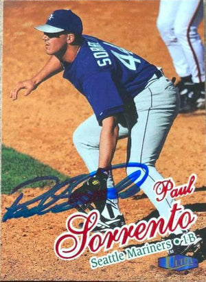 Paul Sorrento Signed 1998 Fleer Ultra Baseball Card - Seattle Mariners - PastPros