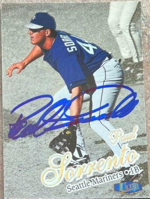 Paul Sorrento Signed 1998 Fleer Ultra Gold Medallion Baseball Card - Seattle Mariners - PastPros