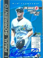 Paul Sorrento Signed 2000 MLB Showdown Unlimited Baseball Card - Tampa Bay Devil Rays