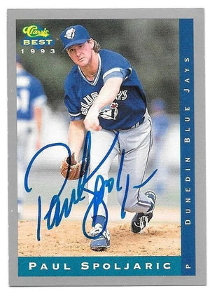 Paul Spoljaric Signed 1993 Classic Best Baseball Card