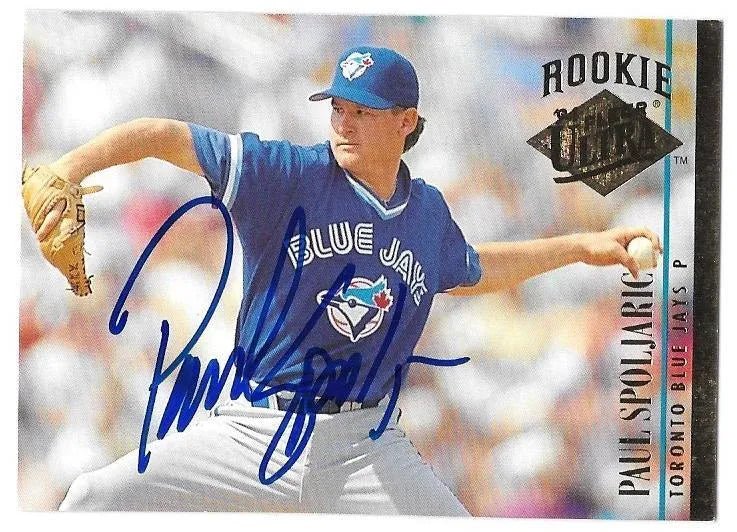 Paul Spoljaric Signed 1994 Fleer Ultra Baseball Card - Toronto Blue Jays