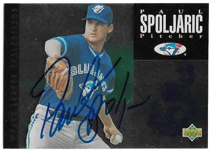 Paul Spoljaric Signed 1994 Upper Deck Minors Baseball Card - Toronto Blue Jays