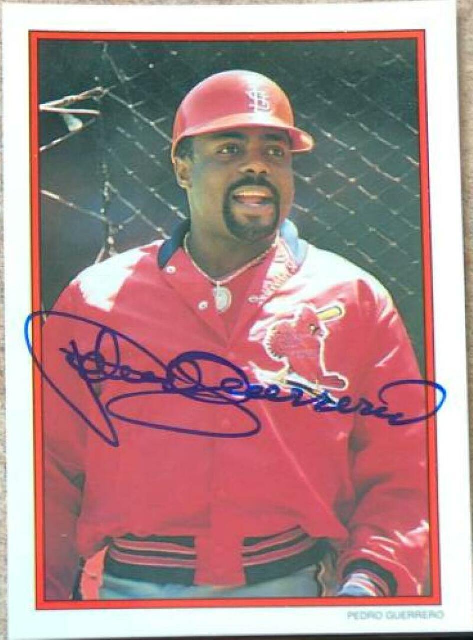 Pedro Guerrero Signed 1990 Topps All-Star Collector's Edition Baseball Card - St Louis Cardinals - PastPros