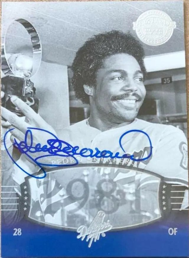 Pedro Guerrero Signed 2004 Upper Deck Legends Timeless Teams Baseball Card - Los Angeles Dodgers