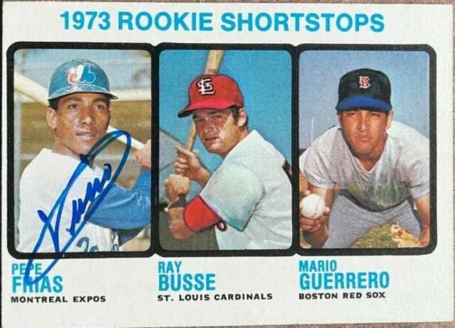 Pepe Frias Signed 1973 Topps Baseball Card - Montreal Expos