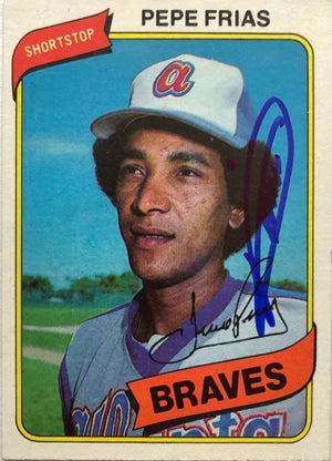 Pepe Frias Signed 1980 Topps Baseball Card - Montreal Expos
