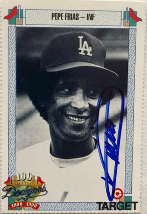 Pepe Frias Signed 1991 Target Baseball Card - Los Angeles Dodgers