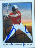 Pete Incaviglia Signed 2011 TriStar Obak Baseball Card - Oklahoma State