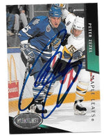 Peter Zezel Signed 1993-94 Parkhurst Hockey Card - Toronto Maple Leafs - PastPros