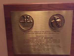 Phil Bradley - MVP of the Game Award - September 22, 1979 - PastPros