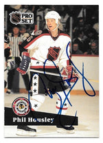 Phil Housley Signed 1991-92 Pro Set Hockey Card - Winnipeg Jets All-Star - PastPros