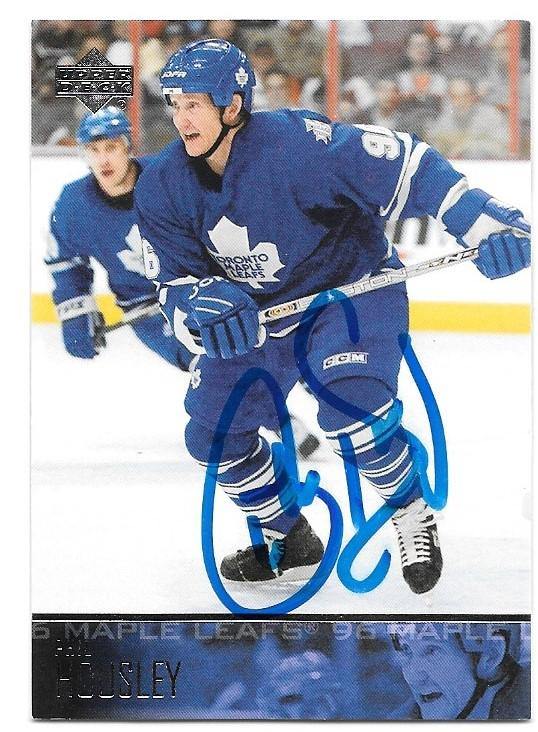 Phil Housley Signed 2003-04 Upper Deck Hockey Card - Toronto Maple Leafs - PastPros