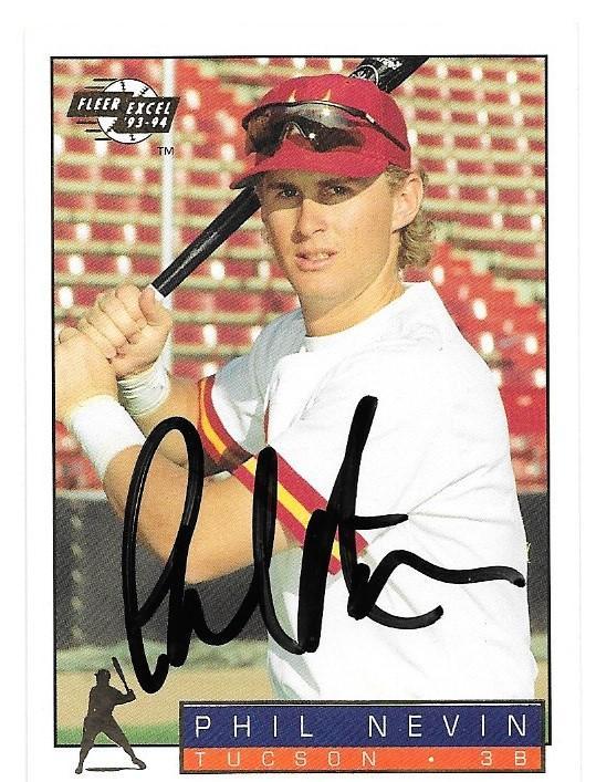 Phil Nevin Signed 1994 Fleer Excel Baseball Card - PastPros