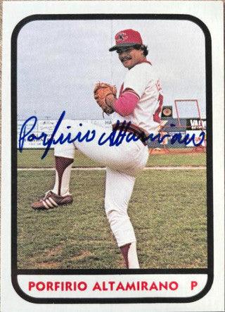 Porfirio Altamirano Signed 1981 TCMA Baseball Card - Oklahoma City 89ers - PastPros