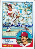 Porfirio Altamirano Signed 1983 Topps Baseball Card - Philadelphia Phillies