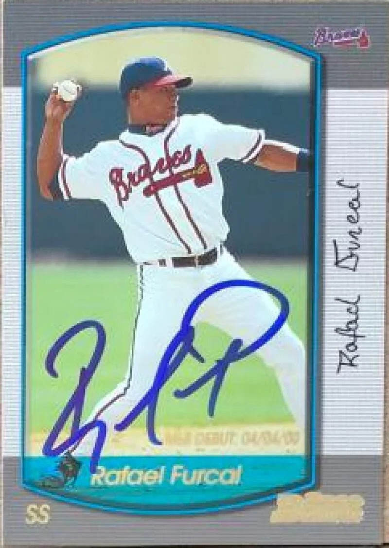 Rafael Furcal Signed 2000 Bowman Draft Picks & Prospects Baseball Card - Atlanta Braves