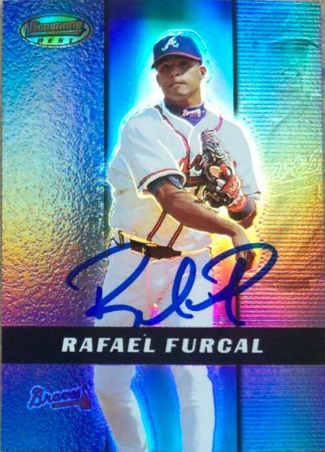 Rafael Furcal Signed 2000 Bowman's Best Baseball Card - Atlanta Braves - PastPros