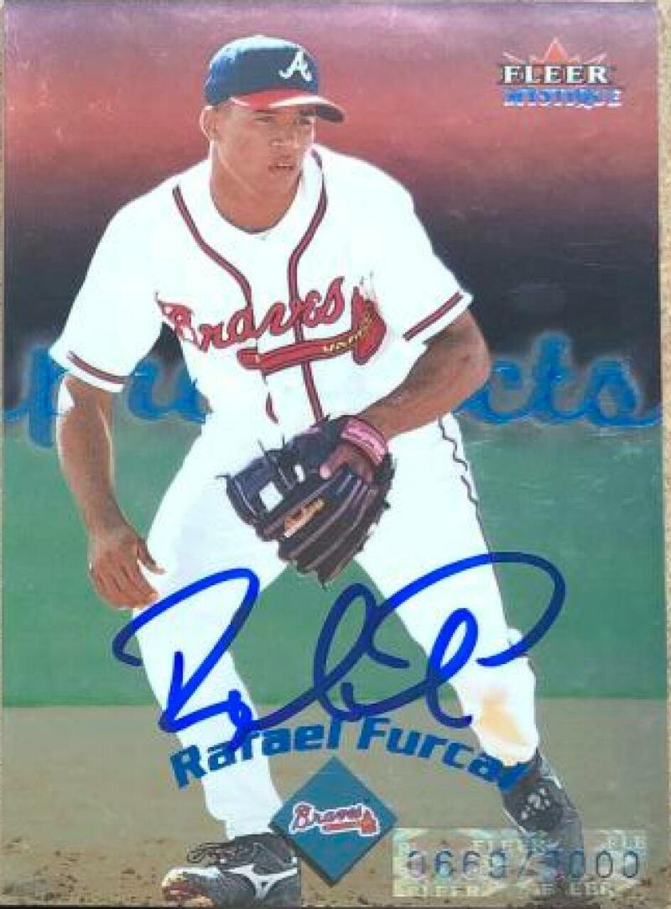 Rafael Furcal Signed 2000 Fleer Mystique Baseball Card - Atlanta Braves - PastPros
