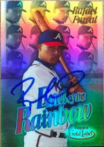 Rafael Furcal Signed 2000 Topps Gold Label End of the Rainbow Baseball Card - Atlanta Braves