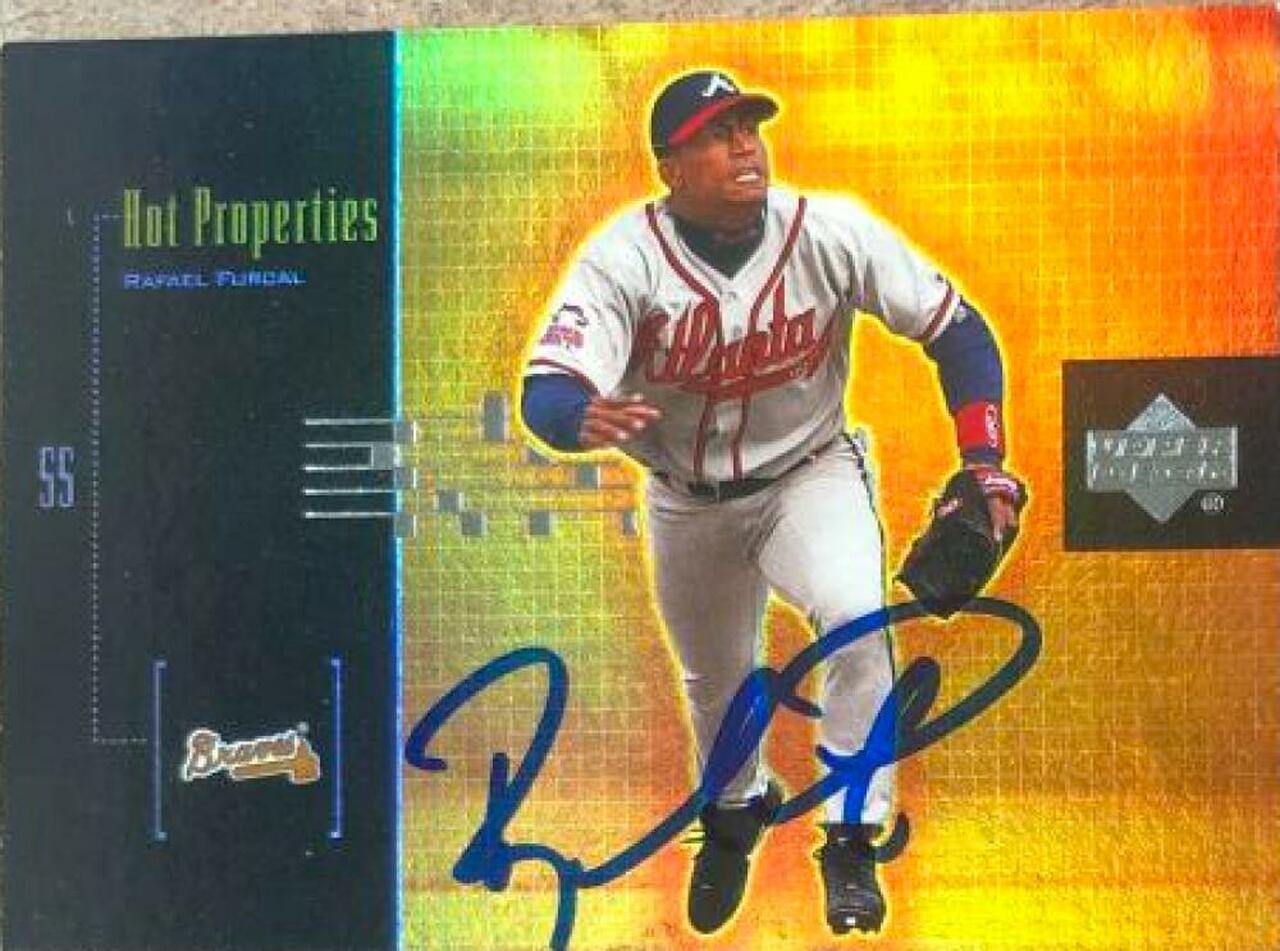 Rafael Furcal Signed 2000 Upper Deck Hot Properties Baseball Card - Atlanta Braves - PastPros