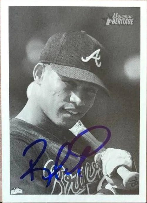 Rafael Furcal Signed 2001 Bowman Heritage Baseball Card - Atlanta Braves