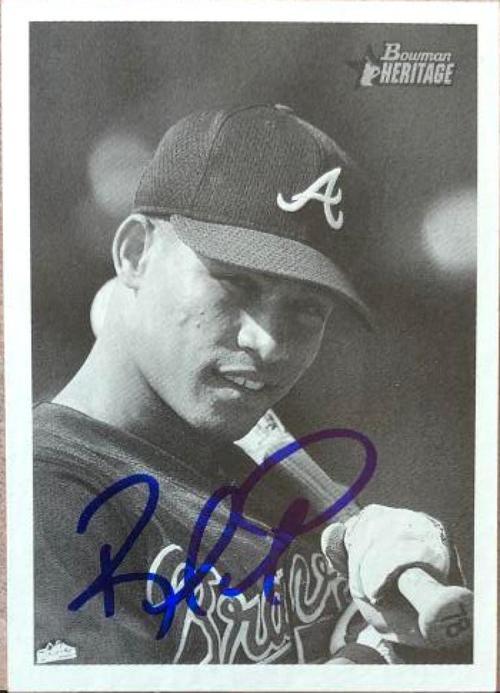 Rafael Furcal Signed 2001 Bowman Heritage Baseball Card - Atlanta Braves - PastPros