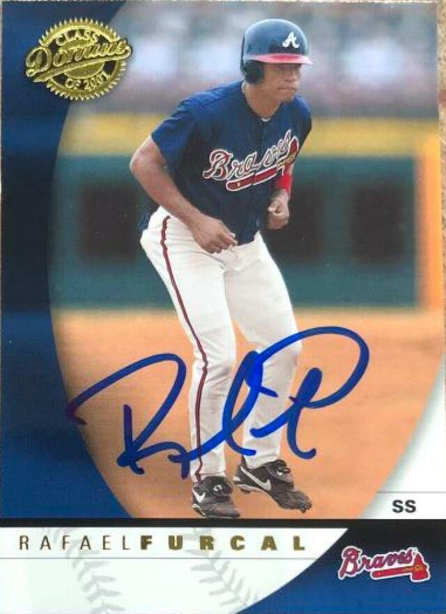 Rafael Furcal Signed 2001 Donruss Class of 2001 Baseball Card - Atlanta Braves - PastPros