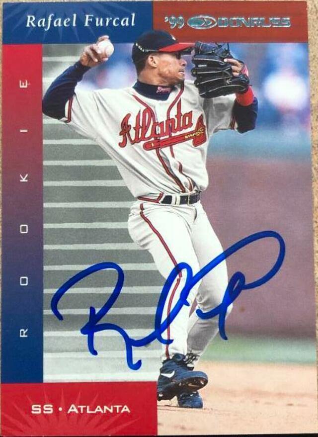 Rafael Furcal Signed 2001 Donruss Retro 1999 Baseball Card - Atlanta Braves - PastPros