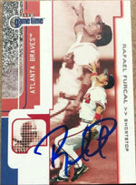 Rafael Furcal Signed 2001 Fleer Game Time Baseball Card - Atlanta Braves