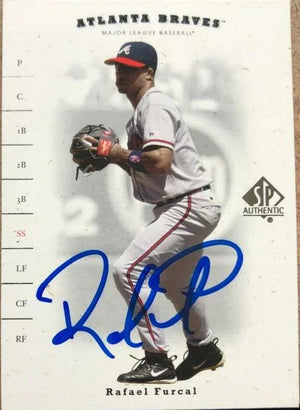 Rafael Furcal Signed 2001 SP Authentic Baseball Card - Atlanta Braves