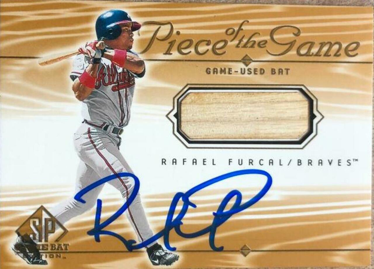 Rafael Furcal Signed 2001 SP Game Bat - Piece of the Game Baseball Card -  Atlanta Braves