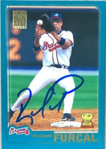 Rafael Furcal Signed 2001 Topps Baseball Card - Atlanta Braves