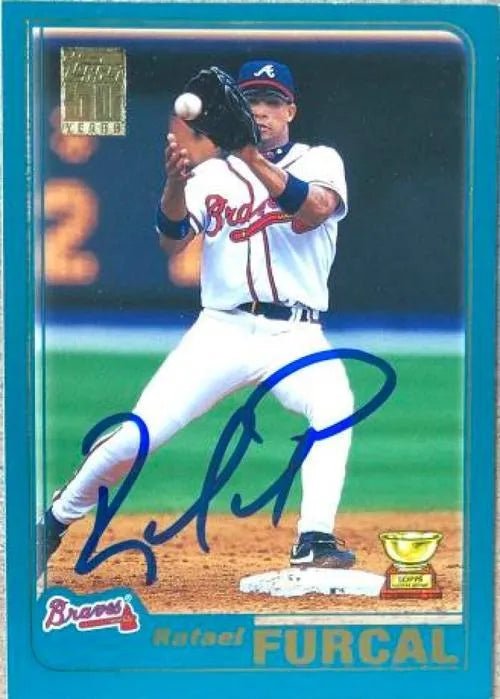 Rafael Furcal Signed 2001 Topps Baseball Card - Atlanta Braves