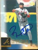 Rafael Furcal Signed 2001 Upper Deck Baseball Card - Atlanta Braves