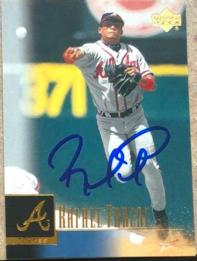 Rafael Furcal Signed 2001 Upper Deck Baseball Card - Atlanta Braves - PastPros
