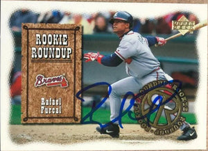 Rafael Furcal Signed 2001 Upper Deck Rookie Roundup Baseball Card - Atlanta Braves