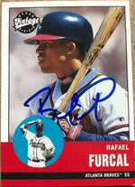 Rafael Furcal Signed 2001 Upper Deck Vintage Baseball Card - Atlanta Braves - PastPros