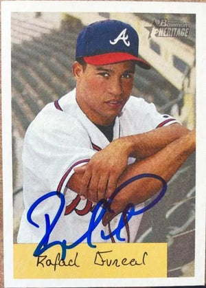 Rafael Furcal Signed 2002 Bowman Heritage Baseball Card - Atlanta Braves