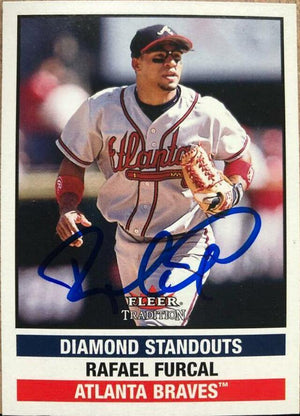 Rafael Furcal Signed 2002 Fleer Tradition Update Baseball Card - Atlanta Braves - PastPros
