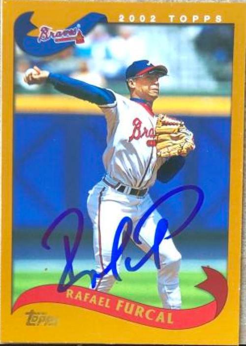 Rafael Furcal Signed 2002 Topps Baseball Card - Atlanta Braves - PastPros