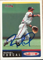 Rafael Furcal Signed 2002 Topps Total Baseball Card - Atlanta Braves
