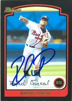 Rafael Furcal Signed 2003 Bowman Baseball Card - Atlanta Braves