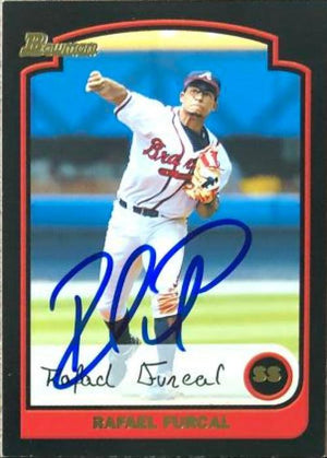 Rafael Furcal Signed 2003 Bowman Baseball Card - Atlanta Braves - PastPros